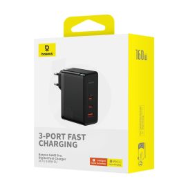 Baseus GaN5 Pro Digital Fast Charger 2C+U 160W EU