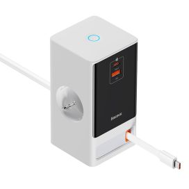 Baseus PowerCombo Digital PowerStrip 2AC+1U+1C+Retractable-C 65W