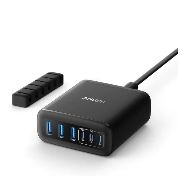 Anker GaN Charger 112W 6-Port - Black