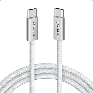 Anker Zolo USB-C to USB-C Cable 240W 3ft - White