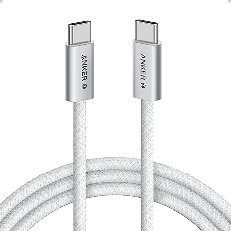 Anker Zolo USB-C to USB-C Cable 240W 6ft - White