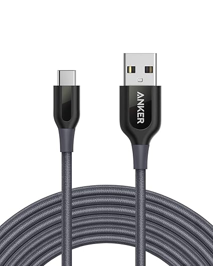 Anker Nylon USB-C to USB-A Cable 6ft - Black