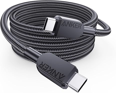 Anker USB-C to USB-C Cable 240W 6ft - White (Braided)