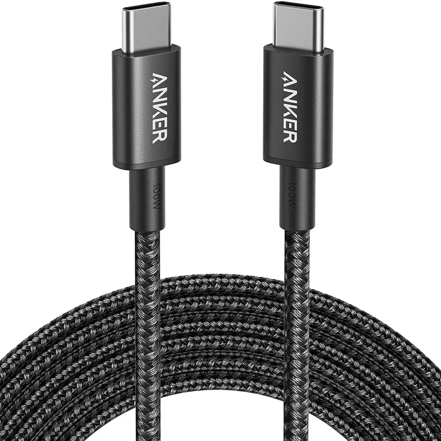 Anker Nylon USB-C to USB-C Cable 60W 3.3ft - Black