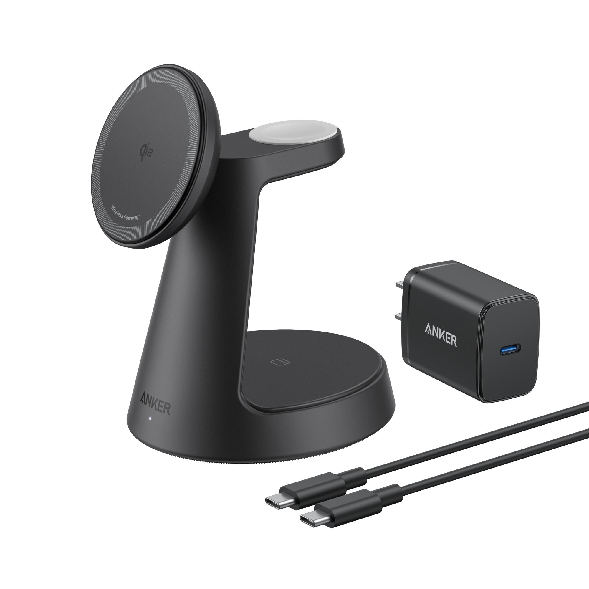 Anker MagGo 3-in-1 Wireless Charging Dock - Black (EU Plug)