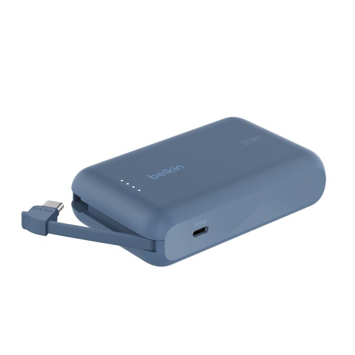 Belkin BoostCharge Power Bank 10K PD 20W with USB-C Cable - Blue