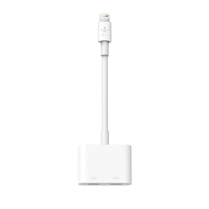 Belkin Lightning Audio + Charge RockStar Adapter - White