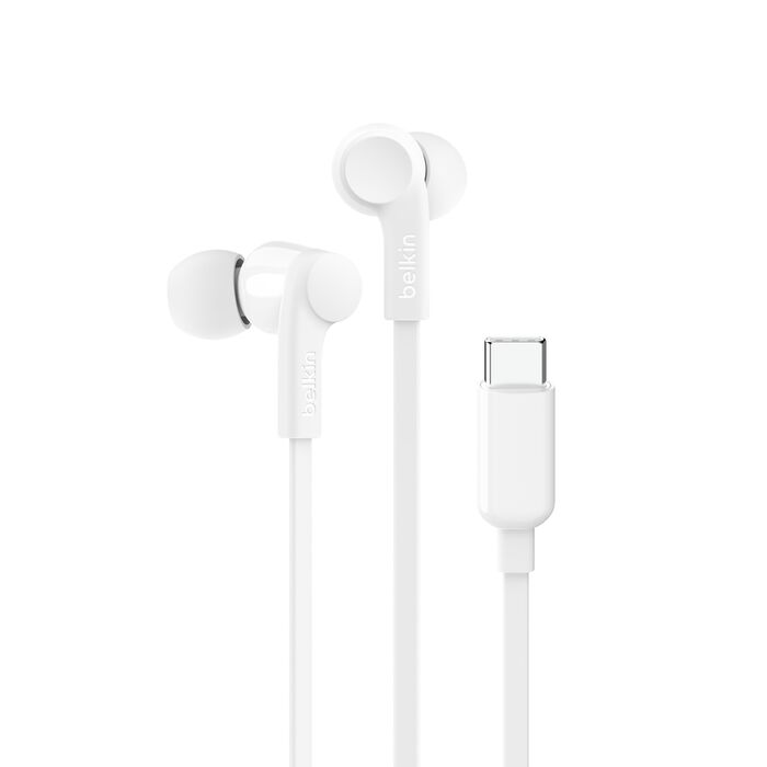 Belkin SoundForm USB-C Wired Earbuds - White
