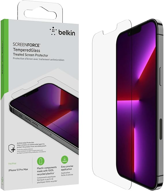 Belkin SCREENFORCE TemperedGlass Protector - iPhone 13 Pro Max