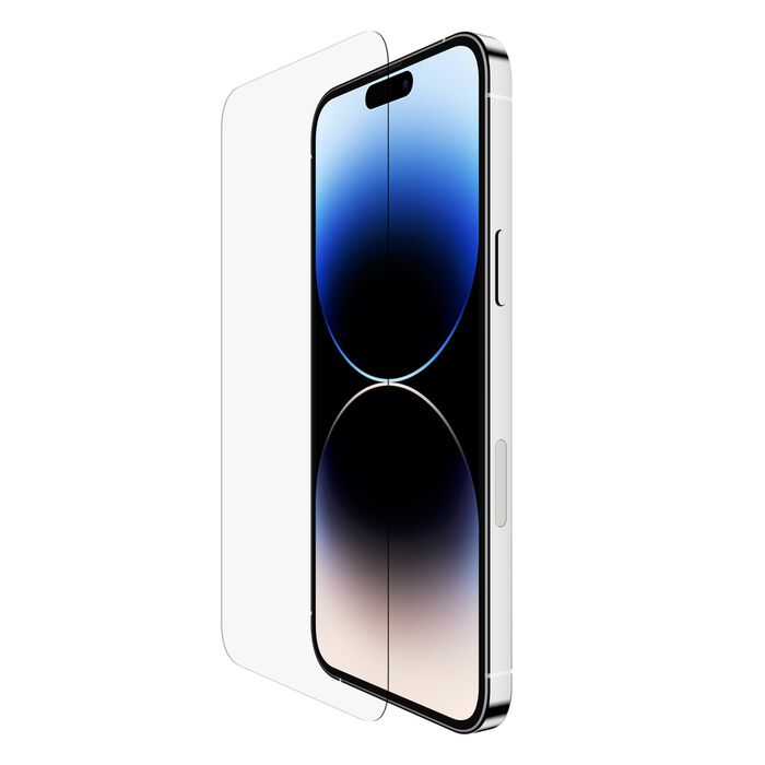Belkin SCREENFORCE UltraGlass Antimicrobial Screen Protector - iPhone 14 Pro