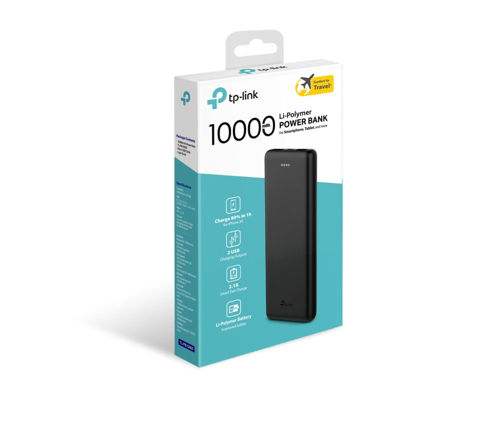 TP-Link 10000mAh Li-Polymer Power Bank