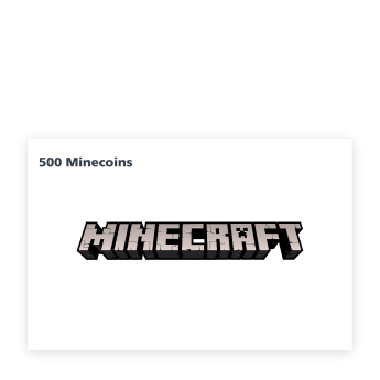 Minecraft 500 Minecoins Gift Card